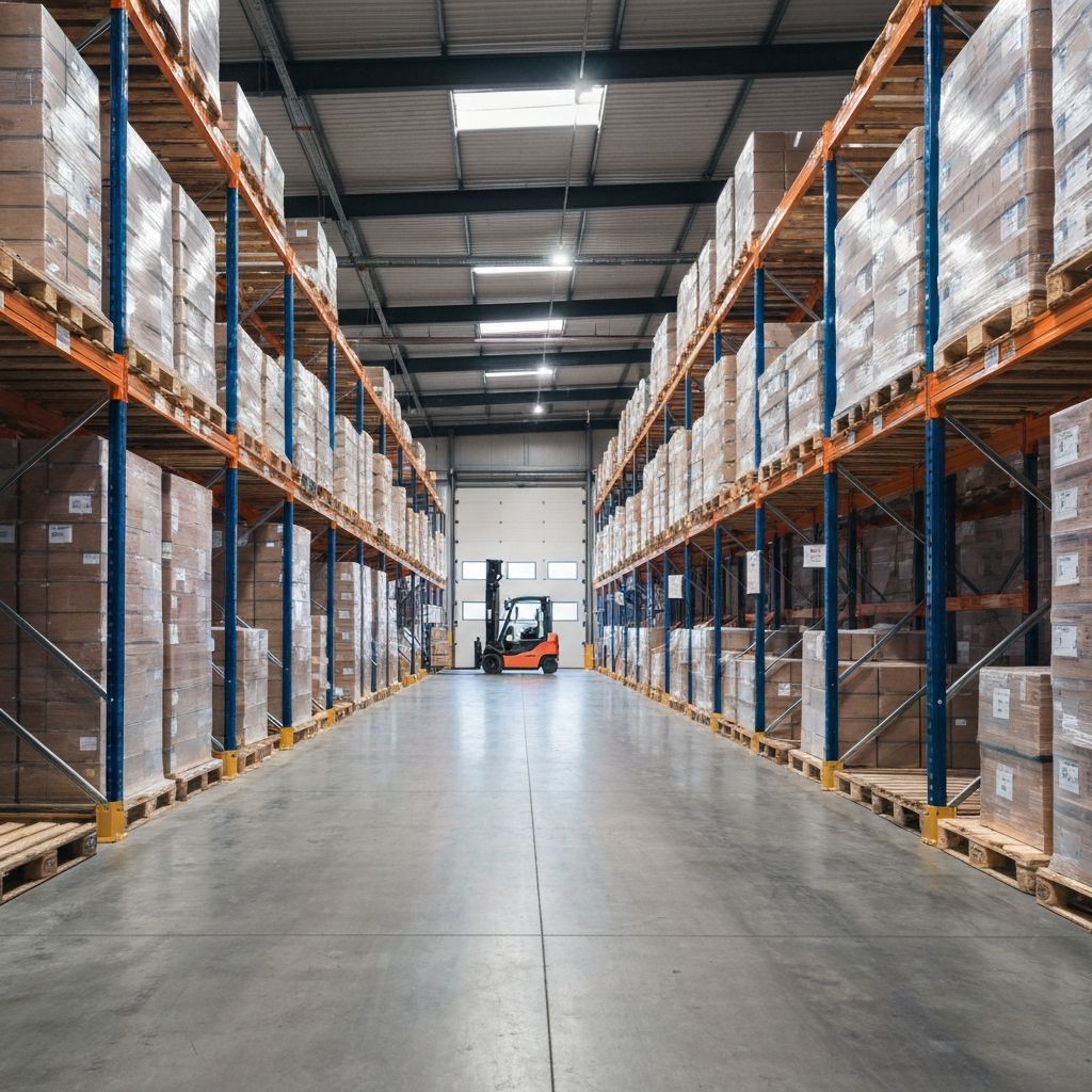 Warehouse cargo handling and pallets